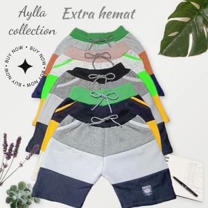 5PCS celana pendek anak laki-laki bahan babytery premium celana anak usia 2-9tahun celana anak wanita celana anak pria celana pendek