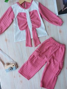 Setelan Anak Perempuan Bahan Knit Hornet Usia 1 Sampai 7 Tahun