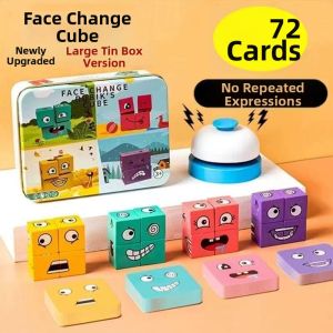 Interactive Educational Toy with Funny Face Changing Puzzle