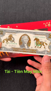 Tiền 2 Đô Con Ngựa Mạ Vàng 3D Kèm Bao Lì Xì 2 U.s.d Sưu Tầm Lưu Niệm Lì Xì Tết 2026 May Mắn  SIÊU RẺ