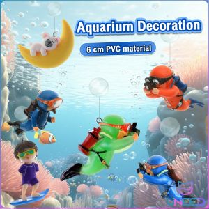 Need fish tank floating cute diver decoration DIY toy aquarium decoration desktop ornament
