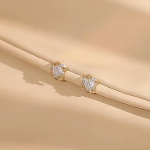 COD Saudi Gold 24k Nasasangla Pawnable Women Hoop Earrings Geometric Circle Opal Zircon Jewelry Girlfriend Gift Saudi Tunay Ginto Hypoallergenic Fashion Not Fade
