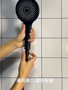 Shower Mandi 3in1 Shower Hand Held Set 12cm 240 Lubang Panel Shower Tekanan Tinggi Supercharged 4 Mode Shower Set