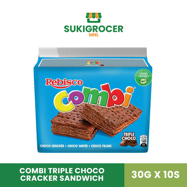 Combi Triple Choco Cracker Sandwich 30G x 10s | Lazada PH