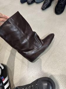 CAIZINI | Interior Elevation Boot Vintage Square Toe