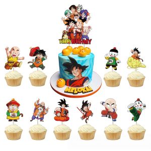 Bandai | Dragon Ball Z Birthday Party Decorations Kit Anime Themed Happy Birthday Banner + Cake Topper Set Party Supplies for Fans
