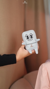 Moodya Character Telekung Mini 2-in-1 | Premium Korean Parachute | Travel Prayer Set with Mini Sejadah & Pouch