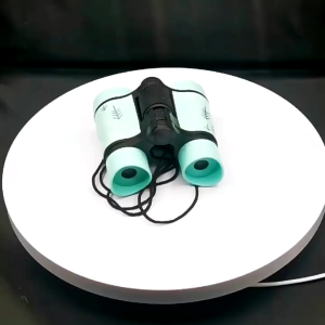 4x30 Children Binoculars Telescope Rubber Handle Pocket Size Plastic Optics Telescope Games Toy Gift for Children Outdoor Sports