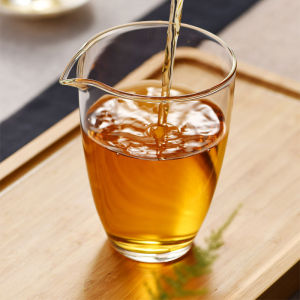 Thickened Heat Resistant Glass Public Cup Handmade Large Size Tea Dividing Cup Transparent Public Cup Tea Sea Japanese Style Tea Set