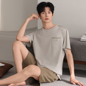 MiiOW | Men Summer Cotton Short Sleeve Shorts Pajama