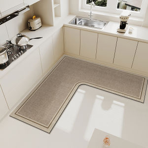 FEITAO | Kitchen Oil-Resistant Slip-Prevention Water-Absorbent Mat L-Shaped