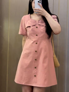 Elegant French Design Summer Dress Womens High Waist Conceal Meat Slimming Skirt Large Size Square Collar Korean Style A-Line Dress