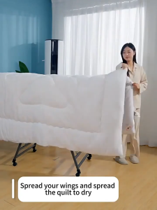 Foldable Stainless Steel Clothes Drying Rack Sampayan Heavy‑Duty Windproof Floor Laundry Hanging Rack Movable Wheeled Design for Indoor Balcony Backyard Household Use | Ships Today