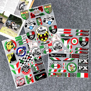 สติกเกอร์สะท้อนแสงรูปธงอิตาลีเหมาะสำหรับ PIAGGIO VESPA GTS GTV LX LXV Sprint 50 125 150 200 250 300ie