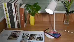 Đèn bàn kiêm loa 3Life ba màu nhiệt độ điều chỉnh độ sáng Bluetooth phát nhạc sạc không dây uốn cong 360° tùy ý bảo vệ mắt đèn ngủ học tập