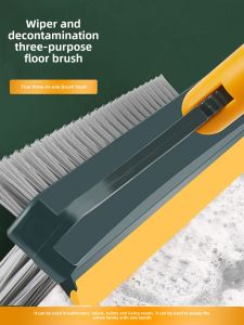 Long Handle Broom Three-In-One Floor Cleaning Toilet Sweeping Water Scraping Tool Household Personal Care Floor Cleaning Tools