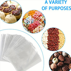 Toast Bread Bag Baked Dried Fruit Snack BOPP Flat Pocket Food Plastic Packaging Pierced Transparent Bag