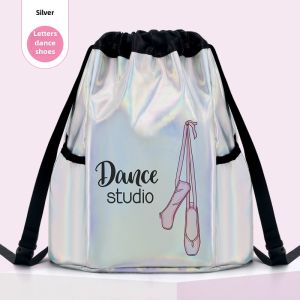 Kids Laser Dance Bag Girl Ballet Special Bag Girl Large Capacity Dancing Bag Exercise Clothing Cosmetics Bag