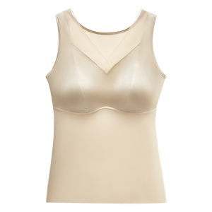 เสื้อกั๊กผู้หญิงคอวีลูกไม้เซ็กซี่ ทรงเข้ารูป สายเดี่ยว ระบายอากาศได้ดี ไหล่กว้าง ทรงเข้ารูป ชุดชั้นใน ชุดชั้นในผู้หญิง