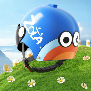 YIYUE | Kids Helmet with Ear Protection Cartoon Design Electric Scooter All Seasons Summer 1pc