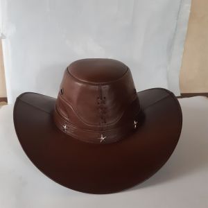 Topi Koboy Kulit Sapi ukuran kepala dewasa