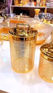 Toples Aklirik kedap udara gold emas toples list gold mewah(harga tunggal)