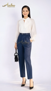 Quần tây nữ ống đứng lưng cao quần tây công sở quần baggy bigsize phom gumac yody thái hòa