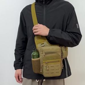 Travel Camping Chest Bag Sports Climbing Bags Tactical Outdoor Hiking Crossbody Fishing Waist Pouch Molle Fishing Fanny Pack