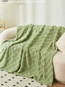 Homepeas® Taffeta Multi-functional Blanket Air Conditioning Quilt Waffle Sofa Blanket