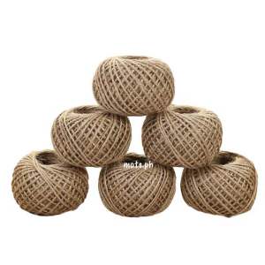 2mm Jute String Abaca Rope/String Natural rope Brown rope/yarn approximate 50 yards per roll