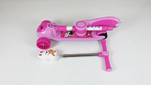 Kids 2-in-1 Folding Scooter with Music and Light for Boys and Girls Ages 3-12