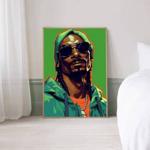 MOETCH | Rappers-Snoop D-Dogg DIY Sticky Poster Whitepaper Prints Posters Artwork Vintage Decorative Painting