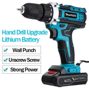 48v 68v 88v 108v128v168v Cordless Electric Drill Impact Hammer Impact 2x Battery Screwdriver Power Rechargeable