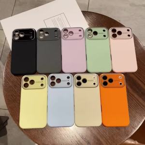 Luxury Full Camera Protect Liquid Silicone Case for iPhone 17 16 15 13 12 14 Pro Max Plus Air Slim Shockproof Matte Soft Cover