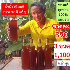 น้ำผึ้งแท้ จากจังหวัดลำพูน น้ำผึ้ง 5 น้ำผึ้งธรรมชาติ น้ำผึ้งเดือน