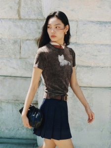Vero Moda | Pet Cat Print Short Sleeve T-Shirt