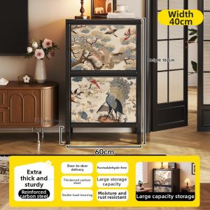 MEISD | Artistic Retro Style Steel Bookshelf