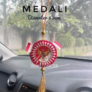 Hiasan Bendera Cop/ ketupat cop/ medali / Gantungan Mobil Cop/ dekorasi dirgahayu kemerdekaan