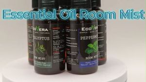 Room Mist Gift Set  Essential Oil Series Relax Your Body & Mind Therapeutic Properties. Lavender Peppermint Lemongrass - Ecovera