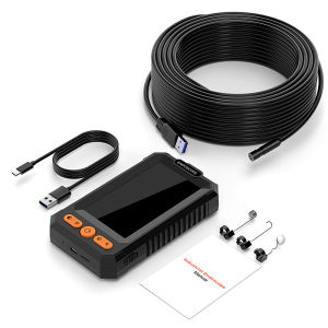 Camera Nội Soi Công Nghiệp HD1080P Màn Hình IPS 4.3 8MM USB Borescope 2M-100M Kiểm Tra Đường Ống Thoát Nước Ô Tô Chống Nước Với 8LED 2600mAh