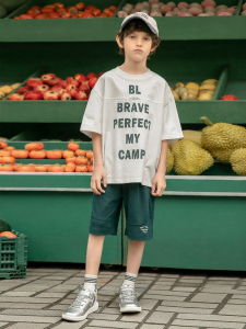 Childrens Short Sleeve Casual Printed T-Shirt