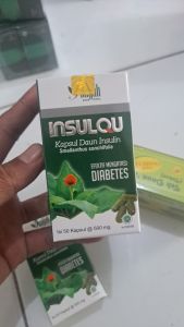 Kapsul Insulqu Daun Insulin untuk diabet original Inayah isi 50 kapsul