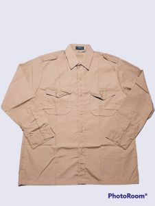 seragam sekolah kemeja Pramuka penggalang negri lengan panjang warna kopi susu