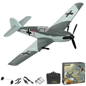 VOLANTEXRC RC Plane 3 Channel Remote Control Airplane BF-109 with 6-axis Gyro 2.4GHz Radio Controlled Aircraft Easy to Fly for Beginners Boys Adults Kids 762-6 RTF