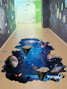 Outdoor 3D Wall Stickers Starry Sky Decoration Waterproof PVC Material for School And Nursery Indoor And Outdoor Use