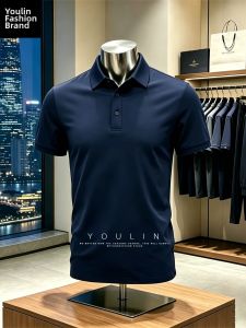 YOULIN | Breathable Quick-Dry Cool Feel Ice Silk Mens Polo Shirt