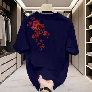 PAZHAOLANG | Retro Floral Print T-shirt Large Size