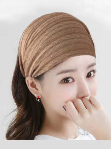 Summer Thin Lace Wide Edge Hairband Outdoors Grey Hair Covering Headscarf Face Washable Hairband Head Jewelry