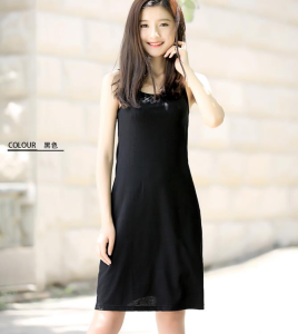 Womens Mid-Length Vest Dressing Long Underdress White Lining Anti-Light Inner Wear Summer Fashion Versatile Loose Fit