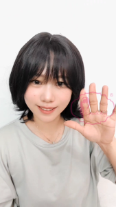 Ryuuta Wig Lace Front Wig Bob Pendek Korean Style Josie Hitam Coklat 14 inch 35 cm